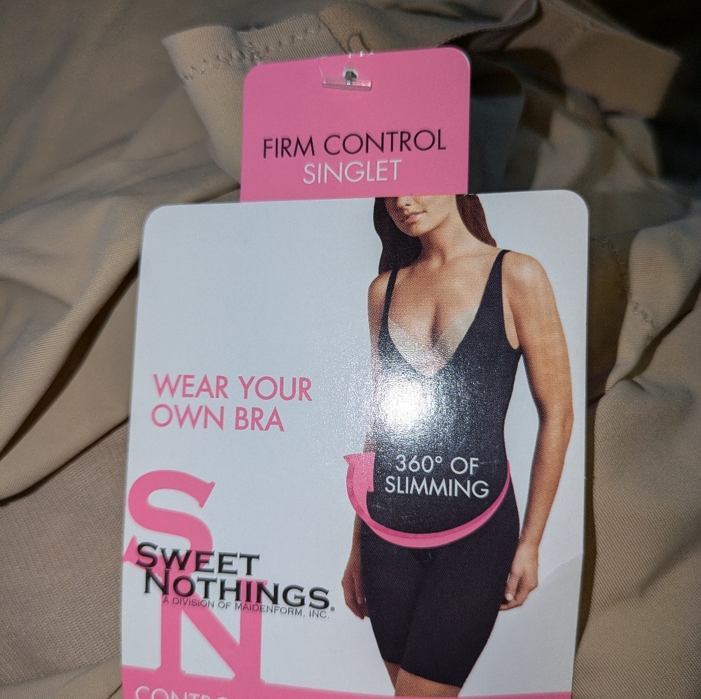 Sweet Nothing's  Firm Control Singlet Tummy& Thighs Size XL. Women's